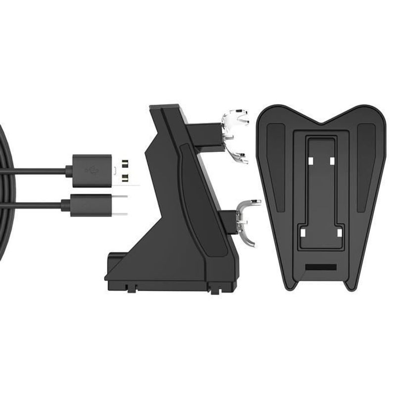 PC, gaming si accesorii - Gaming - Accesorii gaming - Accesorii console gaming - Statie de incarcare duala cu LED pentru controlere PlayStation 5, Negru - Infinity.ro