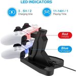 PC, gaming si accesorii - Gaming - Accesorii gaming - Accesorii console gaming - Statie de incarcare duala cu LED pentru controlere PlayStation 5, Negru - Infinity.ro
