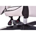 PC, gaming si accesorii - Gaming - Accesorii gaming - Scaune gaming - Scaun de gaming, cu perna lombara, alb, gri si rosu, 65x67x112 cm + mousepad cadou, Aragon - Infinity.ro