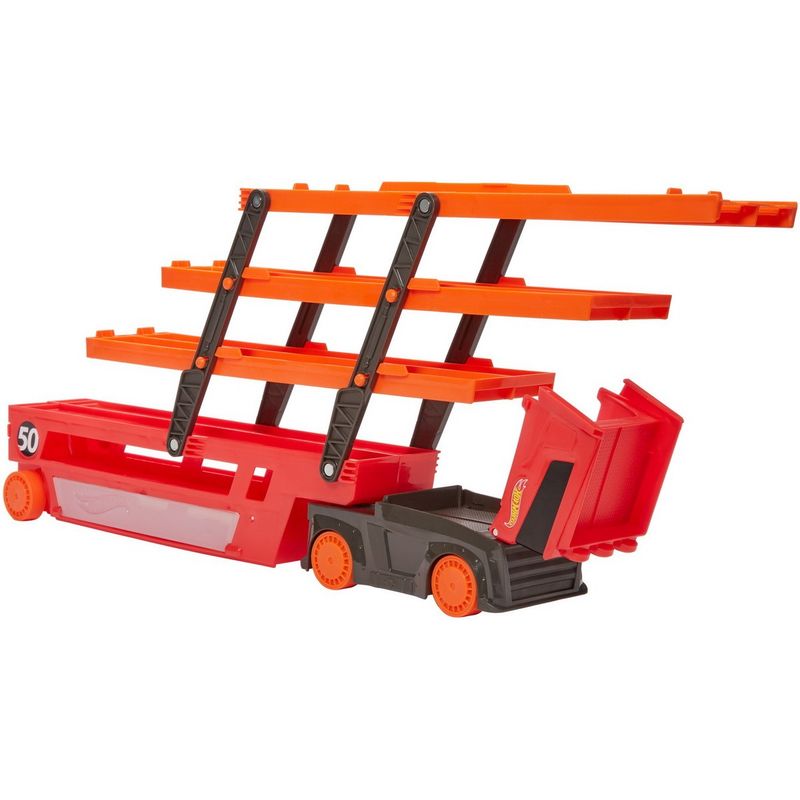 Jucarii, Copii si Bebe - Jucarii si jocuri - Vehicule si jucarii cu telecomanda - Masinute - Hot wheels mega transportatorul de masini - Infinity.ro