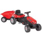 Jucarii, Copii si Bebe - Jucarii si jocuri - Vehicule si jucarii cu telecomanda - Utilaje constructie de jucarie - Tractor cu pedale si remorca Pilsan Active with Trailer 07-316 red - Infinity.ro