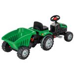 Jucarii, Copii si Bebe - Jucarii si jocuri - Vehicule si jucarii cu telecomanda - Utilaje constructie de jucarie - Tractor cu pedale si remorca Pilsan Active with Trailer 07-316 green - Infinity.ro