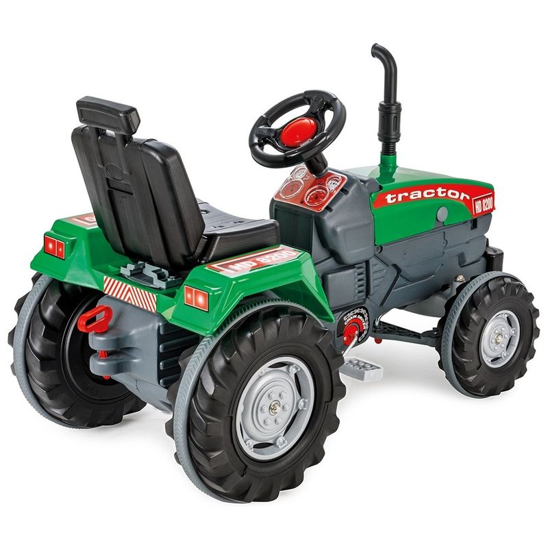 Jucarii, Copii si Bebe - Jucarii si jocuri - Vehicule si jucarii cu telecomanda - Utilaje constructie de jucarie - Tractor cu pedale Pilsan Super 07-294 green - Infinity.ro