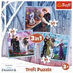 Jucarii, Copii si Bebe - Jucarii si jocuri - Jocuri si puzzle - Puzzle - Puzzle Trefl 3in1 frozen2 regatul de gheata - Infinity.ro