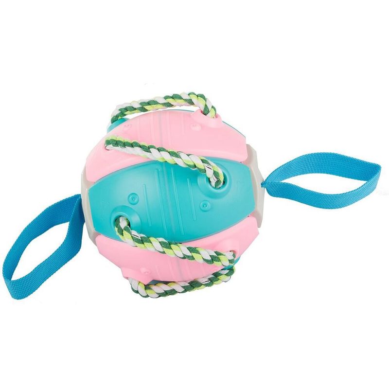 Petshop - Accesorii petshop - Jucarii animale - Jucarii interactive animale - Jucarie pentru caine, tip frisbee/minge, Verk Group, plastic, roz si albastru - Infinity.ro