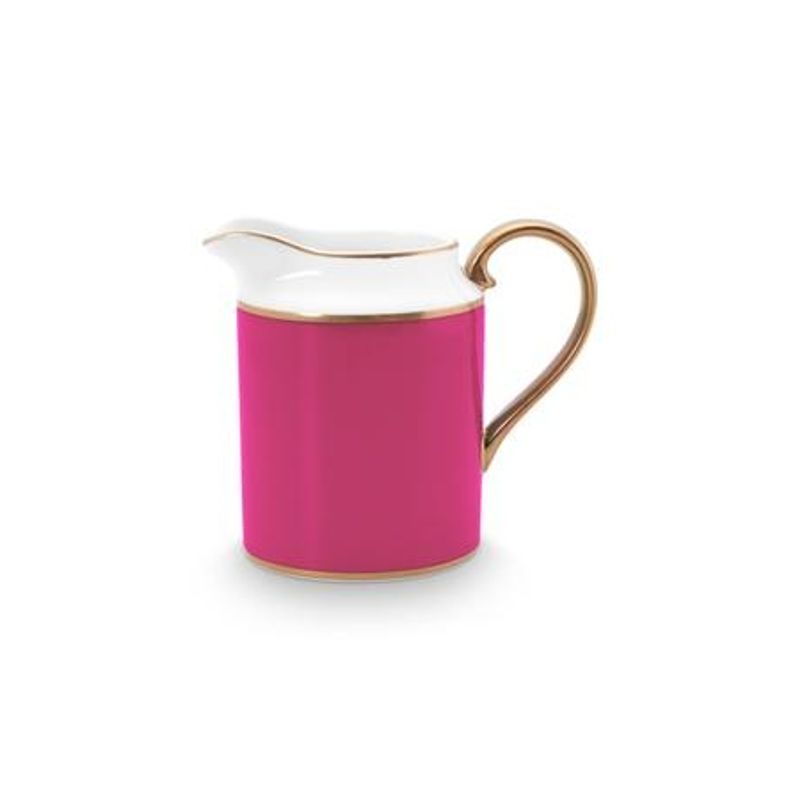 Casa si Gradina - Bucatarie si vesela - Cani si pahare - Cani si cesti - Cana pentru lapte, Pip Studio, Gold-Pink, 260ml, colectia Pip Chique - Infinity.ro