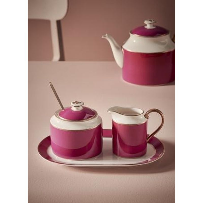 Casa si Gradina - Bucatarie si vesela - Cani si pahare - Cani si cesti - Cana pentru lapte, Pip Studio, Gold-Pink, 260ml, colectia Pip Chique - Infinity.ro
