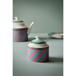 Market - Bacanie - Alimente de baza - Zahar si indulcitori - Zaharnita portelan, Pip Studio, Stripes Pink-Green, 550ml, colectia Pip Chique - Infinity.ro