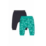 Fashion, accesorii si bijuterii - Copii - Imbracaminte copii - Pantaloni copii - Set de 2 perechi de pantaloni Litere pentru bebelusi, Tongs baby (Culoare: Galben, Marime: 6-9 luni) - Infinity.ro