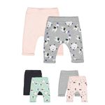 Fashion, accesorii si bijuterii - Copii - Imbracaminte copii - Pantaloni copii - Set de 2 perechi de pantaloni Lame pentru bebelusi, Tongs baby (Culoare: Somon, Marime: 9-12 luni) - Infinity.ro