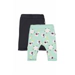 Fashion, accesorii si bijuterii - Copii - Imbracaminte copii - Pantaloni copii - Set de 2 perechi de pantaloni Lame pentru bebelusi, Tongs baby (Culoare: Somon, Marime: 9-12 luni) - Infinity.ro
