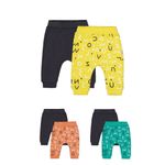 Fashion, accesorii si bijuterii - Copii - Imbracaminte copii - Pantaloni copii - Set de 2 perechi de pantaloni Litere pentru bebelusi, Tongs baby (Culoare: Portocaliu, Marime: 9-12 luni) - Infinity.ro
