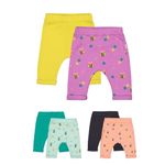 Fashion, accesorii si bijuterii - Copii - Imbracaminte copii - Pantaloni copii - Set de 2 perechi de pantaloni Albinute pentru bebelusi, Tongs baby (Culoare: Portocaliu, Marime: 9-12 luni) - Infinity.ro