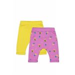 Fashion, accesorii si bijuterii - Copii - Imbracaminte copii - Pantaloni copii - Set de 2 perechi de pantaloni Albinute pentru bebelusi, Tongs baby (Culoare: Portocaliu, Marime: 9-12 luni) - Infinity.ro
