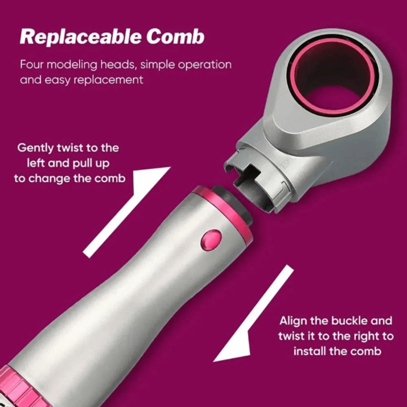 Ingrijire personala si Cosmetice - Aparate & accesorii ingrijire personala - Hair styling - Perii de par electrice - Uscator de par multifunctional, 4 in 1, 3 trepte, Pieptene cu aer cald - Infinity.ro