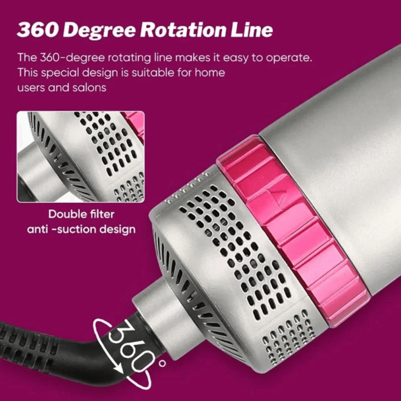 Ingrijire personala si Cosmetice - Aparate & accesorii ingrijire personala - Hair styling - Perii de par electrice - Uscator de par multifunctional, 4 in 1, 3 trepte, Pieptene cu aer cald - Infinity.ro