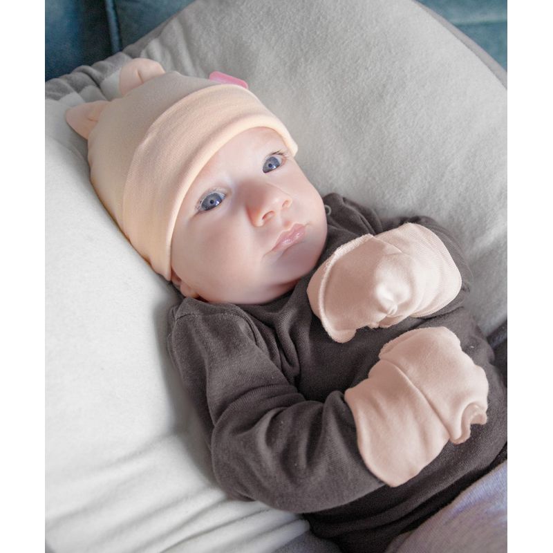 Fashion, accesorii si bijuterii - Copii - Accesorii copii - Caciuli si palarii copii - Caciulita nou nascut BabyJem Newborn (Culoare: Gri) - Infinity.ro