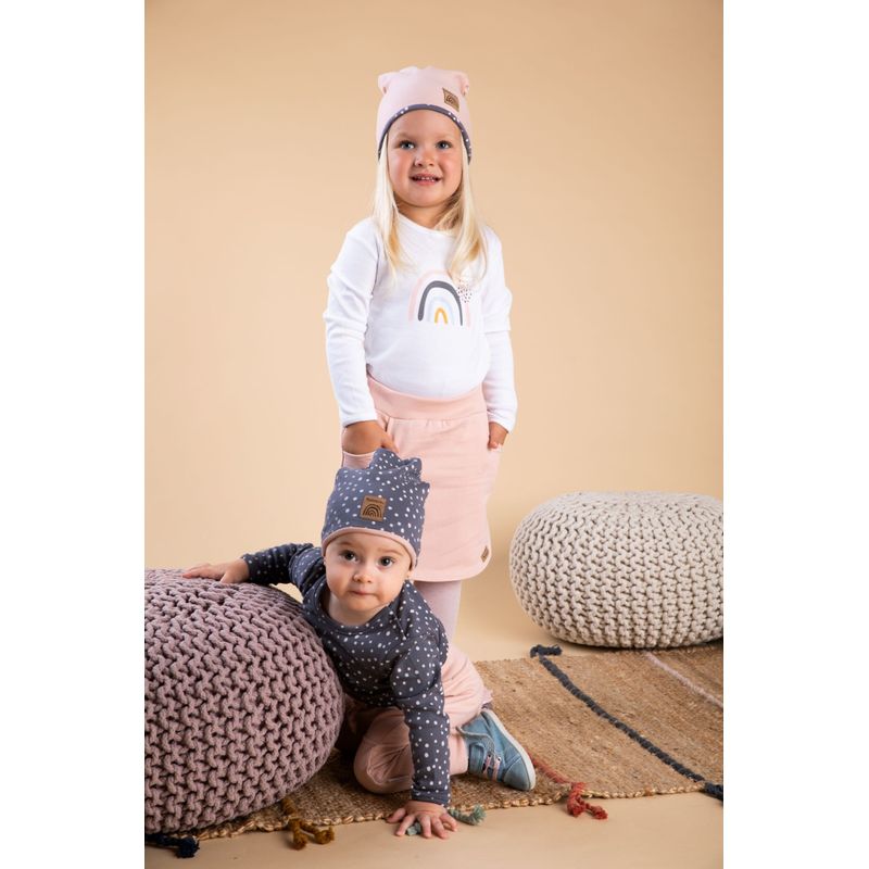 Fashion, accesorii si bijuterii - Copii - Accesorii copii - Caciuli si palarii copii - Caciulita de bumbac Colectia "Rainbow" Marime 56-62 (0-3 luni) - Infinity.ro