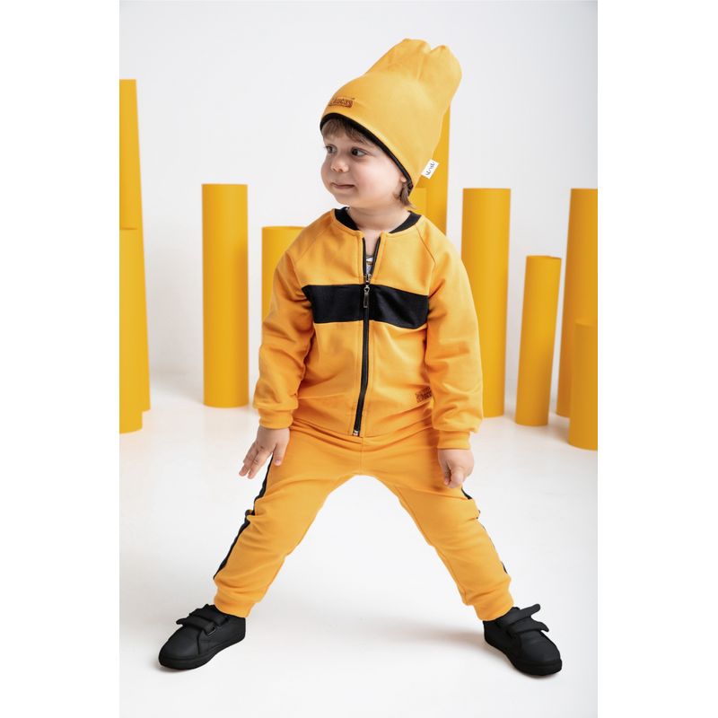 Fashion, accesorii si bijuterii - Copii - Imbracaminte copii - Bluze si camasi copii - Bluza de trening (181272) Colectia "Big Trucks" 2021 Galben/Negru Marimea 74 - Infinity.ro