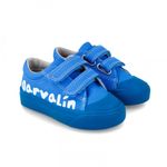 Fashion, accesorii si bijuterii - Copii - Incaltaminte copii - Sneakers si tenisi copii - Tenisi canvas pentru copii Garvalin, azul electrico (Marime: 29) - Infinity.ro