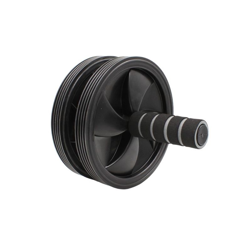 Sport si Outdoor - Fitness - Aparate fitness - Accesorii aparate fitness - Roata cu manere, cu covoras pentru genunchi, XQ Max, pentru antrenament fitness, negru - Infinity.ro