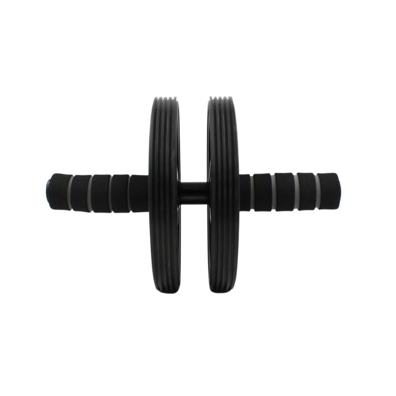 Sport si Outdoor - Fitness - Aparate fitness - Accesorii aparate fitness - Roata cu manere, cu covoras pentru genunchi, XQ Max, pentru antrenament fitness, negru - Infinity.ro