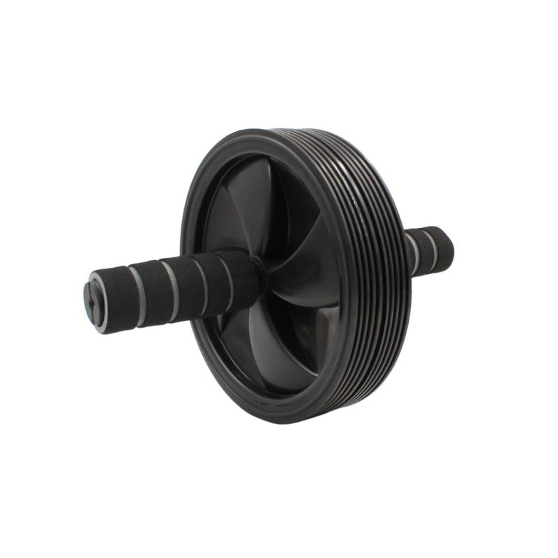 Sport si Outdoor - Fitness - Aparate fitness - Accesorii aparate fitness - Roata cu manere, cu covoras pentru genunchi, XQ Max, pentru antrenament fitness, negru - Infinity.ro