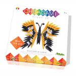 Jucarii, Copii si Bebe - Jucarii si jocuri - Jucarii & jocuri educative - Seturi de artizanat - Set creativ Origami 3D, Creagami - Fluture, 114 piese - Infinity.ro