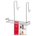 Casa si Gradina - Sanitare - Suporturi si accesorii baie - Accesorii baie - Etajera Francy pentru cabina dus, 2 polite, otel cromat, argintiu, 25,5x11x60 cm - Infinity.ro