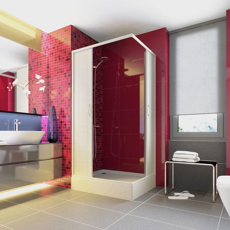 Casa si Gradina - Sanitare - Cazi si cabine de dus - Cabine dus - Cabina dus Luana 70120, usi armonice, fara cadita, material PVC, 70x120cm - Infinity.ro