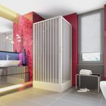 Casa si Gradina - Sanitare - Cazi si cabine de dus - Cabine dus - Cabina dus Luana 70120, usi armonice, fara cadita, material PVC, 70x120cm - Infinity.ro