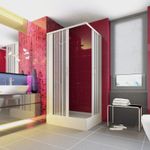 Casa si Gradina - Sanitare - Cazi si cabine de dus - Cabine dus - Cabina dus Luana 70120, usi armonice, fara cadita, material PVC, 70x120cm - Infinity.ro