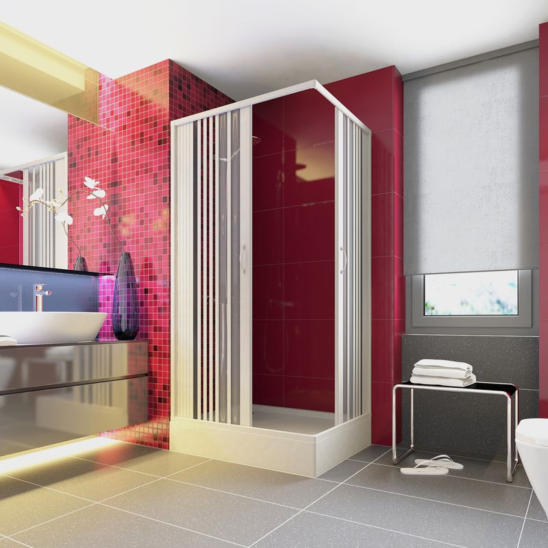 Casa si Gradina - Sanitare - Cazi si cabine de dus - Cabine dus - Cabina dus Luana 70120, usi armonice, fara cadita, material PVC, 70x120cm - Infinity.ro
