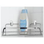 Casa si Gradina - Sanitare - Suporturi si accesorii baie - Suporturi baie - Etajera coltar Francy, otel cromat, argintiu, 22x22x10cm - Infinity.ro