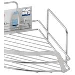 Casa si Gradina - Sanitare - Suporturi si accesorii baie - Accesorii baie - Etajera coltar Francy, otel cromat, argintiu, 22x22x10cm - Infinity.ro