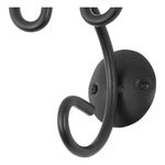 Casa si Gradina - Sanitare - Suporturi si accesorii baie - Accesorii baie - Agatatoare prosop Siena, metal lucrat manual, negru - Infinity.ro