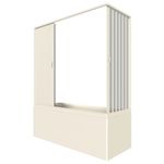 Casa si Gradina - Sanitare - Cazi si cabine de dus - Paravane si usi - Cabina cada Galassia180, usi armonice, material Pvc, 180x80cm - Infinity.ro