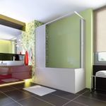 Casa si Gradina - Sanitare - Cazi si cabine de dus - Paravane si usi - Cabina cada Galassia180, usi armonice, material Pvc, 180x80cm - Infinity.ro