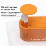 Petshop - Accesorii petshop - Castroane si adapatori - Dispenser apa automat, tip fantana pentru pisici, 1.5 L, alb - Infinity.ro