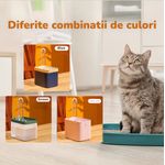 Petshop - Accesorii petshop - Castroane si adapatori - Dispenser apa automat, tip fantana de apa pentru pisici si catei, filtrare automata, silentioasa, 4 filtre, 1.5 L, roz - Infinity.ro
