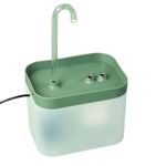 Petshop - Accesorii petshop - Castroane si adapatori - Dispenser apa automat, fantana apa pisici si catei, filtrare automata, silentioasa, 4 filtre, 1.5 L, verde/transparent - Infinity.ro