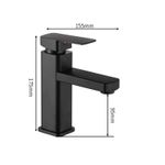 Casa si Gradina - Sanitare - Lavoar baie si accesorii - Baterii sanitare - Baterie baie, anticalcar, rezistenta la zgarieturi, barbotator economisire apa, fara stropire, cartus ceramic, negru mat - Infinity.ro