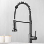 Casa si Gradina - Sanitare - Lavoar baie si accesorii - Baterii sanitare - Baterie bucatarie pentru chiuveta, negru mat, perlator 2 functii, cartus ceramic, pipa flexibila - Infinity.ro