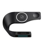 Laptop, Telefoane si Tablete - Telefoane mobile si accesorii - Accesorii Telefoane - Incarcatoare telefoane - Incarcator wireless fast charge 3 in 1, 15W, QC3.0, pentru telefon, Apple Watch 2/3/4/5/6/7/8/SE, Airpods, Negru - Infinity.ro