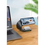 Laptop, Telefoane si Tablete - Telefoane mobile si accesorii - Accesorii Telefoane - Incarcatoare telefoane - Incarcator wireless fast charge 3 in 1, 15W, QC3.0, pentru telefon, Apple Watch 2/3/4/5/6/7/8/SE, Airpods, Negru - Infinity.ro