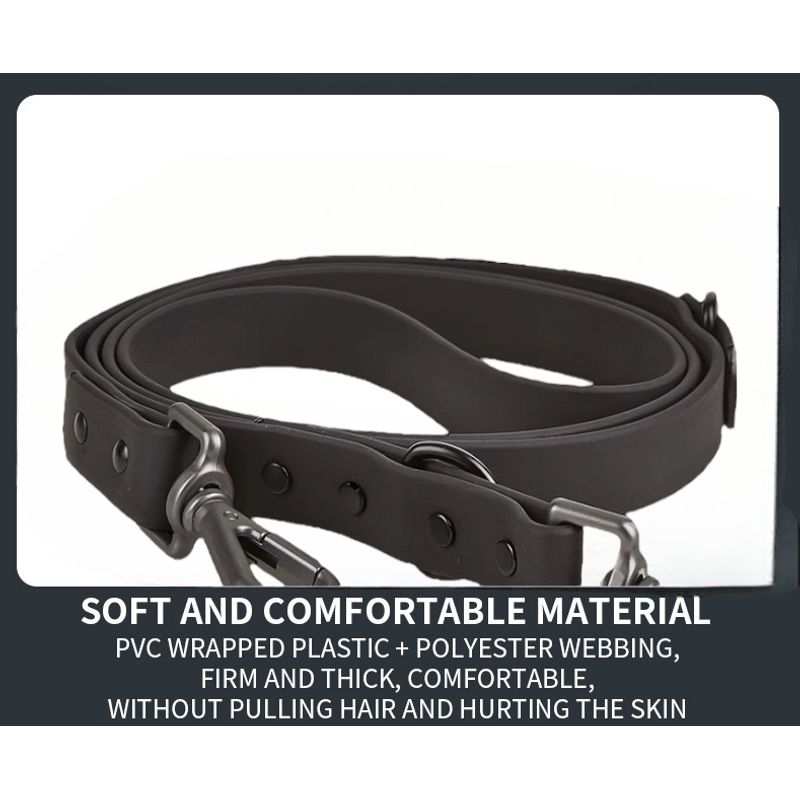 Petshop - Accesorii petshop - Zgarzi, lese si hamuri - Lese - Set 4 piese: zgarda, lesa, ham si dispenser pungi, rezistente la apa si murdarie, calitate premium, Negru, XS - Infinity.ro