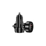 Laptop, Telefoane si Tablete - Telefoane mobile si accesorii - Accesorii Telefoane - Incarcatoare telefoane - Incarcator auto Choetech TC0014 1x USB type C 1x USB A PD 60W TC0014-BK - Infinity.ro