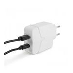 Laptop, Telefoane si Tablete - Telefoane mobile si accesorii - Accesorii Telefoane - Incarcatoare telefoane - Adaptor incarcator de retea USB +USB Type C PD18W QuickCharge 3.0 cu incarcare rapida alb delight - Infinity.ro