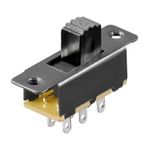 Casa si Gradina - Electrice - Distributie electrica si comanda - Intrerupatoare - Comutator glisant 15.5mm 2x UM 6 pini ON-ON Goobay - Infinity.ro