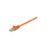 PC, gaming si accesorii - Retelistica - Cabluri si accesorii - Cablu UTP 0.25m portocaliu patchcord CAT5e 2x RJ45 CCA Goobay - Infinity.ro